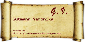 Gutmann Veronika névjegykártya